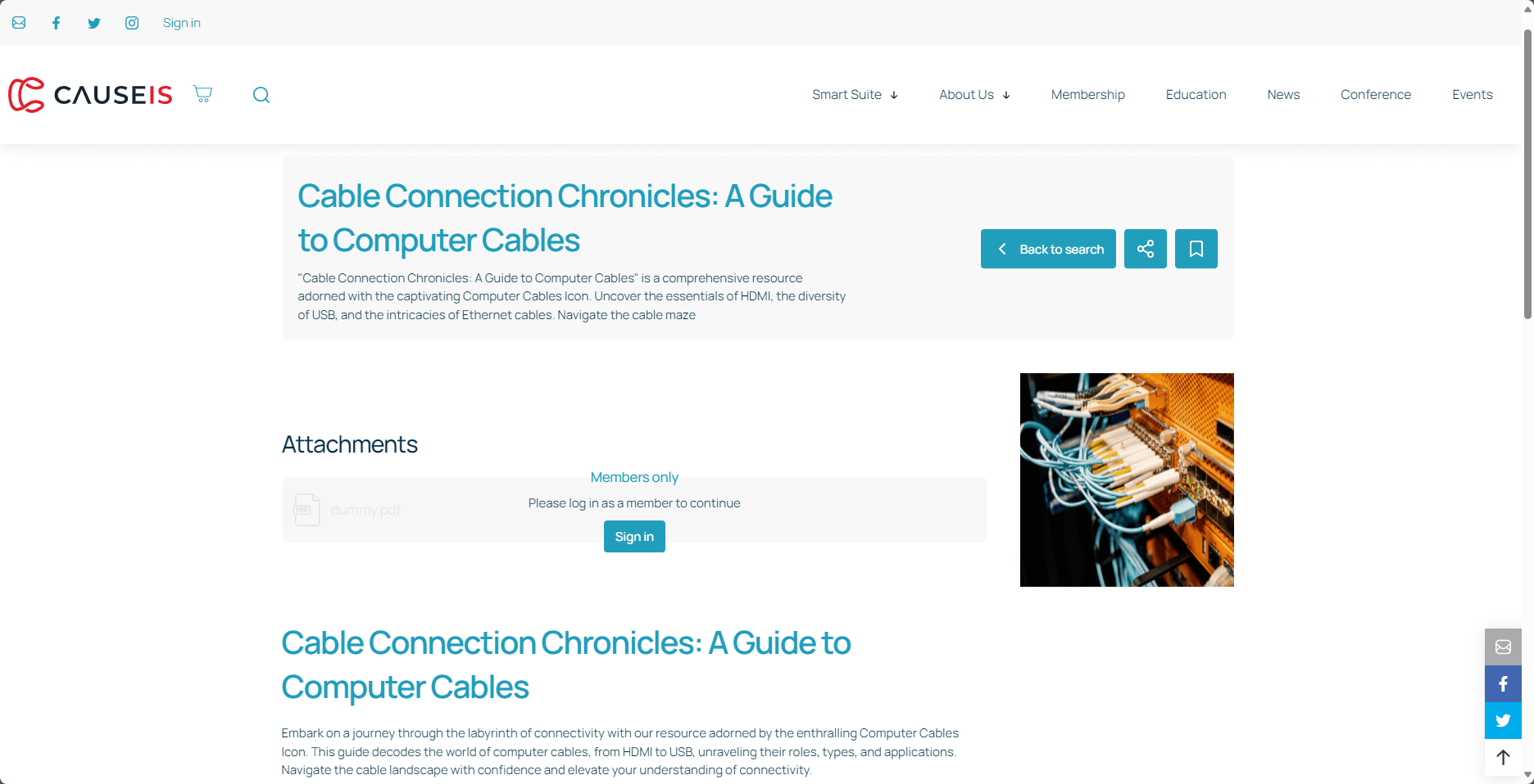 screenshot of smart library